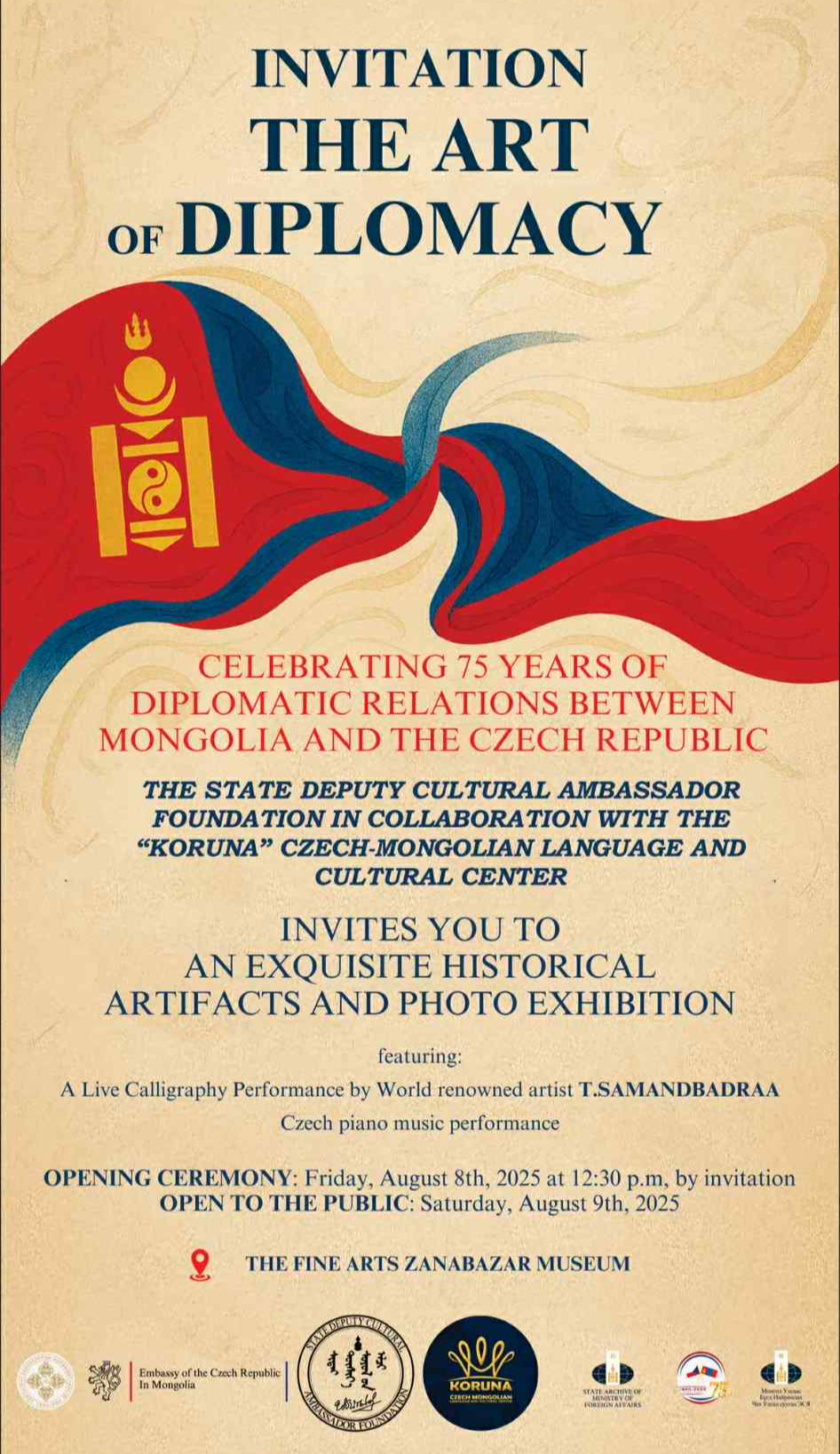 75th anniversary of bilateral relations celebrated with the Czech Republic with special exhibition